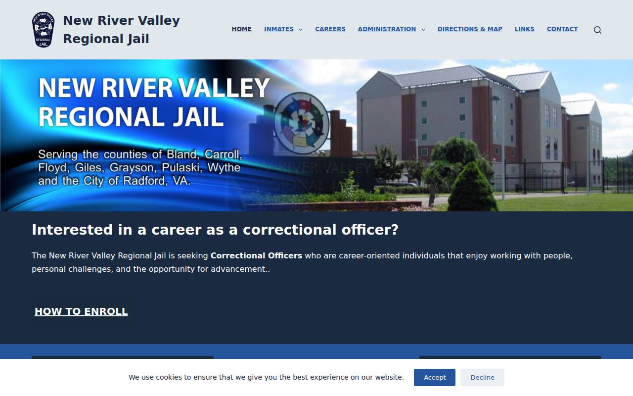 New River Valley Regional Jail for Wythe County arrest bookings