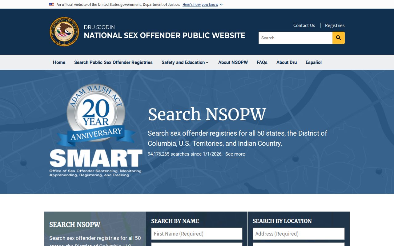 Wythe County sex offender lookup through the national NSOPW registry